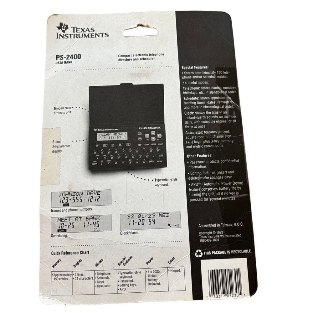 Texas Instruments PS-2400 Data Bank *New, Read* - Picture 4 of 5